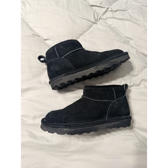 Bearpaw black shorty boots - size 6 - Picture 1 of 6